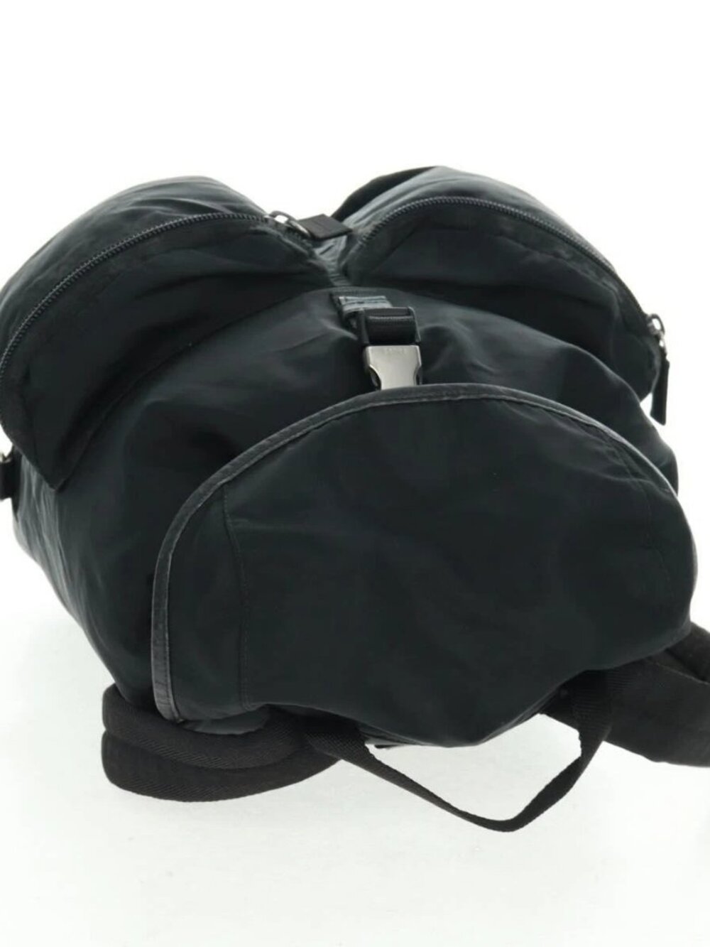 PRADA Backpack Nylon Black Silver Auth gh1538 - Picture 7 of 16
